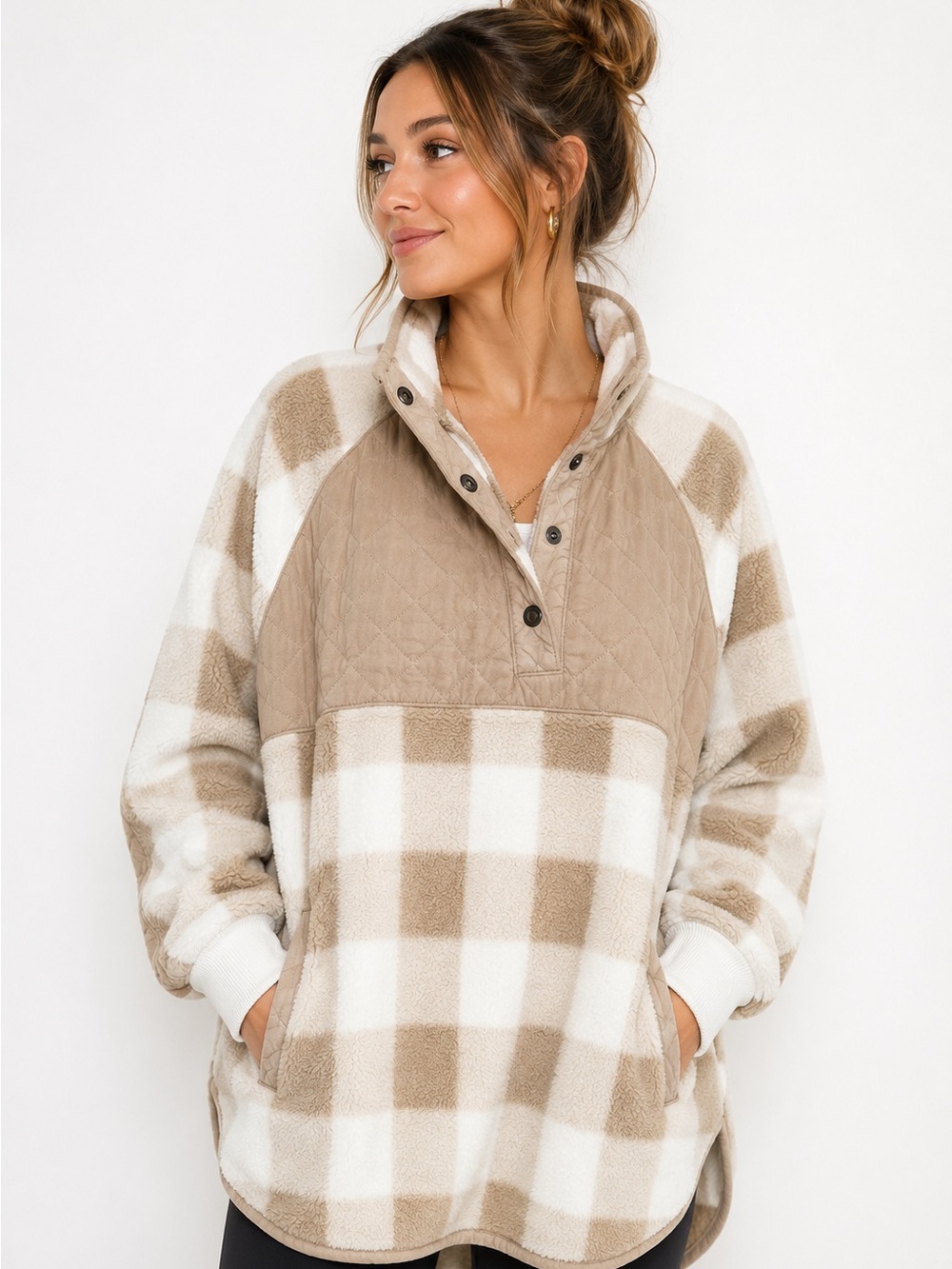 Abercrombie & fitch checkered pull over